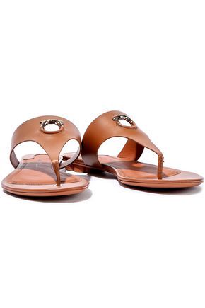Enfola embellished leather sandals | The Outnet (US and CA)