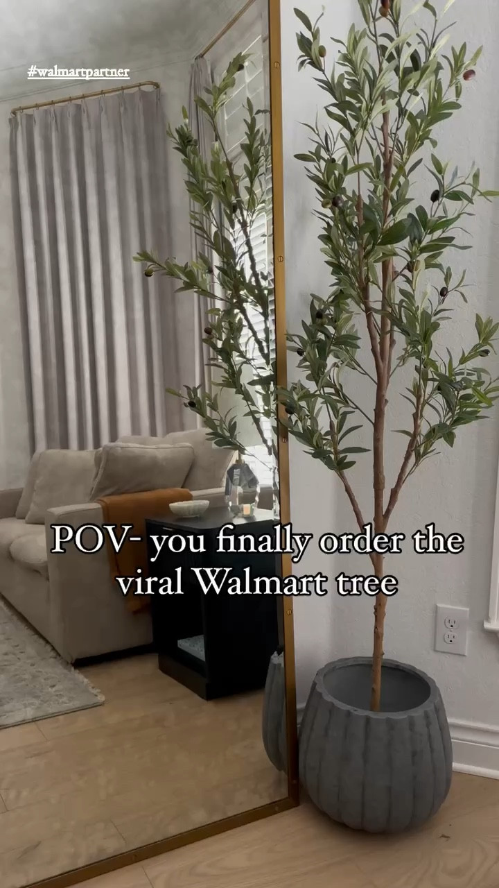 Y’all I am so thrilled to be partnering with @walmart and share my newest addition to my home. #walmartpartner #walmartfinds

How gorgeous is this fluted planter? It is concrete and has been on my wish list for forever. I’m happy to report that it is even better in person than I expected! Also- this 6 foot olive tree totally exceeded my expectations. It looks beautiful in my room. Comment SHOP for links.

#LTKOver40 #LTKHome #LTKSeasonal