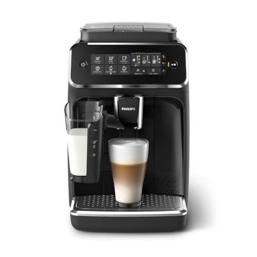 Philips 3200 Series Fully Automatic Espresso Machine, LatteGo Milk Frother, 5 Coffee Varieties, Intuitive Touch Display, 100% Ceramic Grinder, AquaClean Filter, My Coffee Choice, Black (EP3241/54) | Amazon (US)