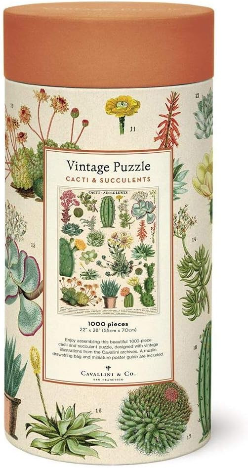 Cavallini Papers & Co. Cacti & Succulents 1,000 Piece Puzzle, Multi | Amazon (US)