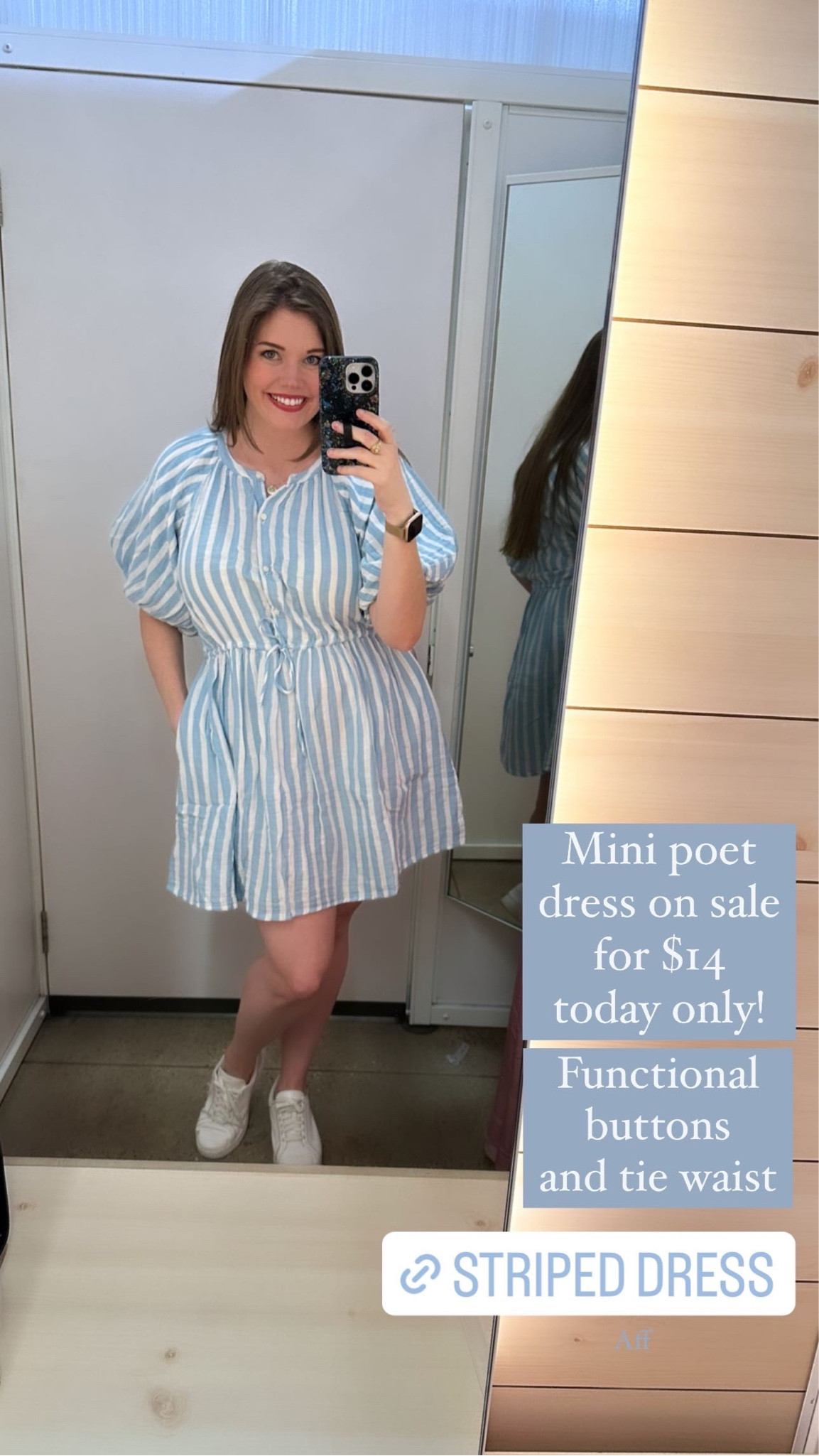This striped mini dress is only $14 today! I love how comfy it is. The puff sleeves are so cute and the tie waist and functional buttons create a fun and flattering look. Solid colors of this dress are available too! I'm wearing a large, XS-4X available!

Puff sleeve dress, button up dress, mini poet dress, spring dress, Easter dress, casual dress, Easter dress under $20, spring dress under $20, dress with sleeves, plus size dress, summer dress under $20, old navy sale, old navy finds 

#LTKcurves #LTKstyletip #LTKsalealert