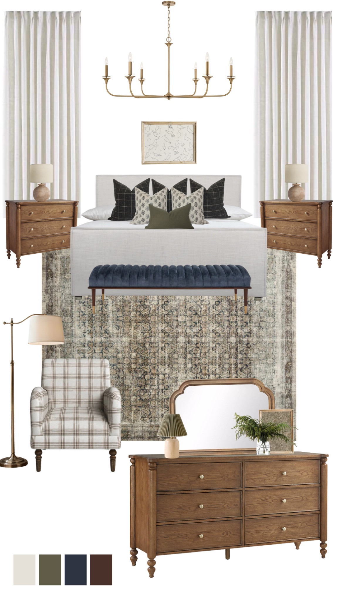 I'm obsessed with this dreamy, modern French country bedroom! The soft patterns, warm oak tones, and calming greens and blues create the perfect cozy vibe. 🛏✨

French country, modern French country design, bedroom design, cozy home decor, rustic decor, oak dresser, oak night stand, vintage rug, accent chair, design inspo, modern farmhouse, bedroom design

#LTKHome #LTKSaleAlert #LTKFamily