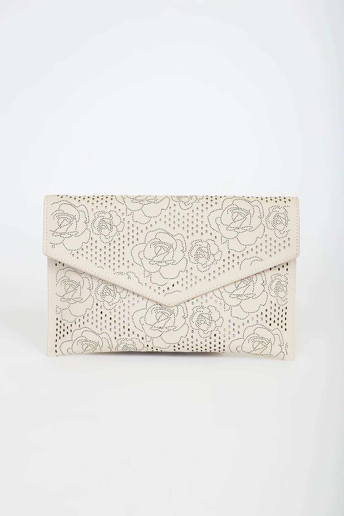 Looking So Rosy Taupe Laser Cut Envelope Clutch | Lulus (US)