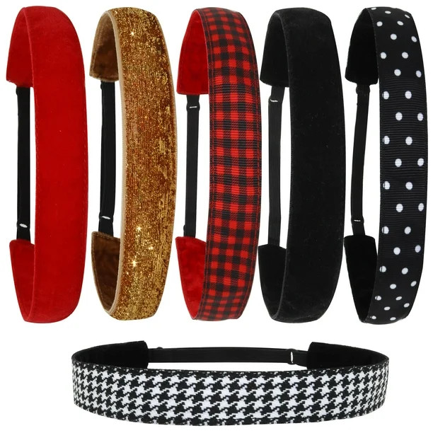 FROG SAC 6 Pcs  Classic Headbands for Girls - Fashion Hair Accessories - Walmart.com | Walmart (US)