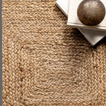 Natural Juniper Jute Tiled Area Rug | Rugs USA