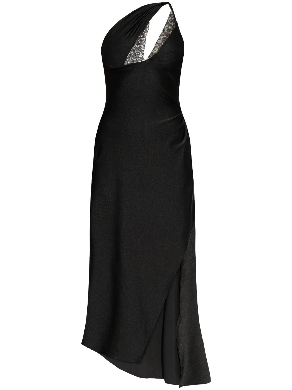 Coperni lace-trim Detailing Dress | Black | FARFETCH | Farfetch Global