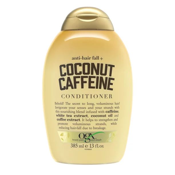 OGX Anti-Hair Fall + Coconut Caffeine Strengthening Conditioner with Caffeine, Coconut Oil & Coff... | Walmart (US)