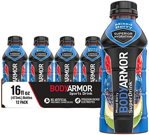 BODYARMOR Sports Drink Sports Beverage, Mixed Berry, Natural Flavors With Vitamins, Potassium-Pac... | Amazon (US)