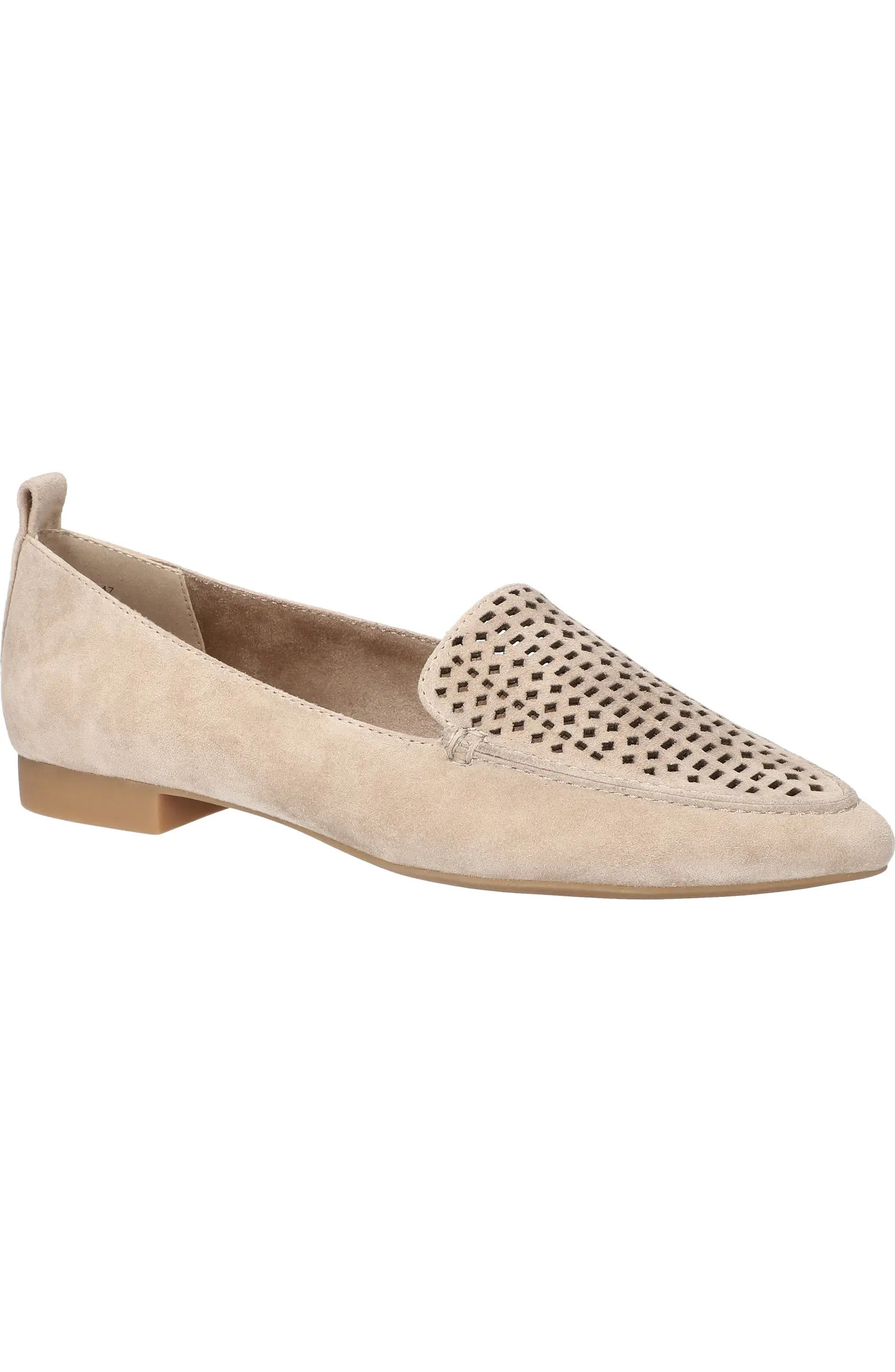 Alessi Perforated Pointed Toe Flat (Women) | Nordstrom