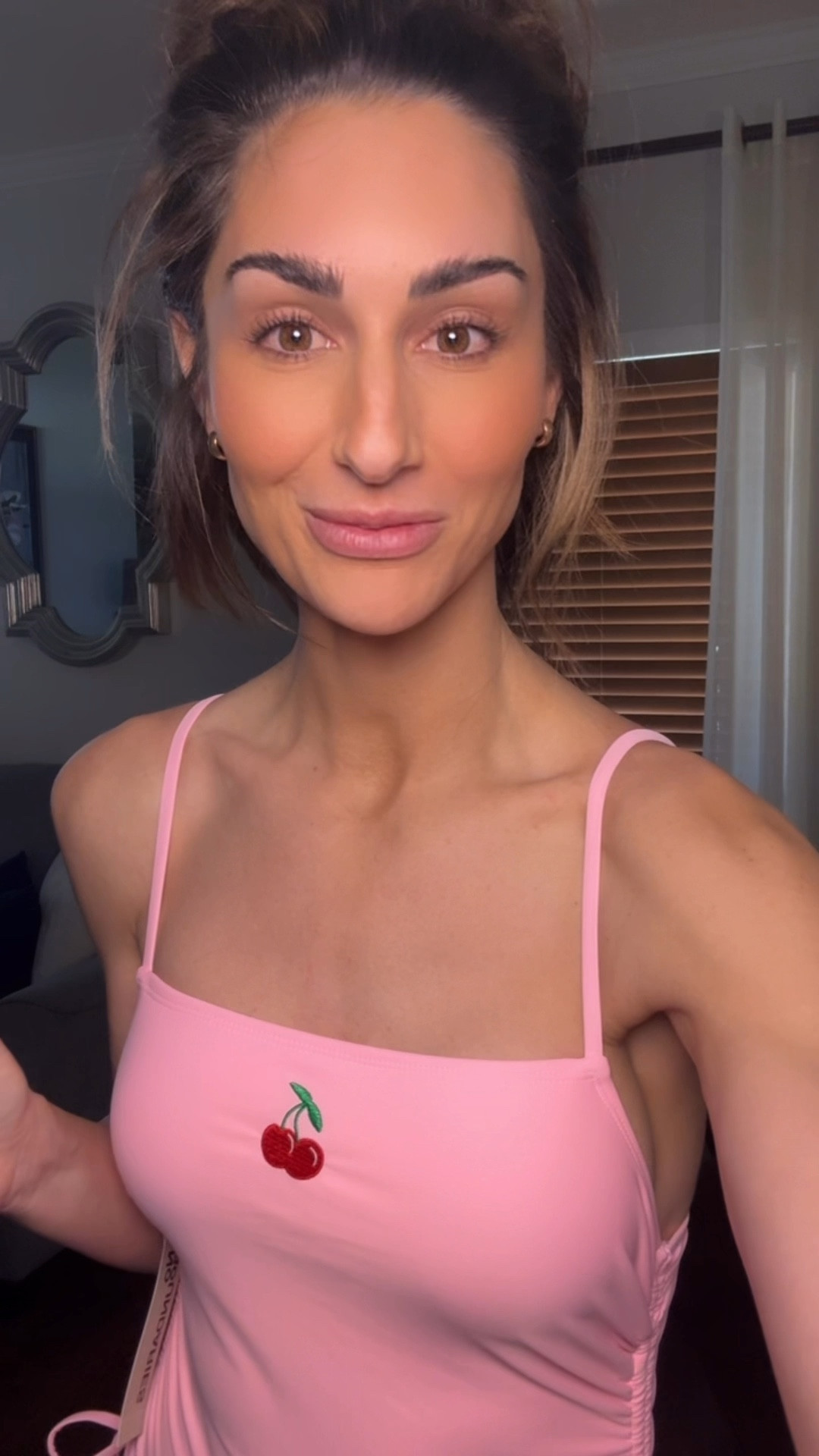 Wearing a size small! I’m 5’7” and 130lbs for reference! 

#LTKFindsUnder50 #LTKSwim #LTKSeasonal