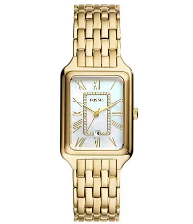 Fossil Women's Raquel Three-Hand Date Gold-Tone Stainless Steel Watch - Gold | Dillard's
