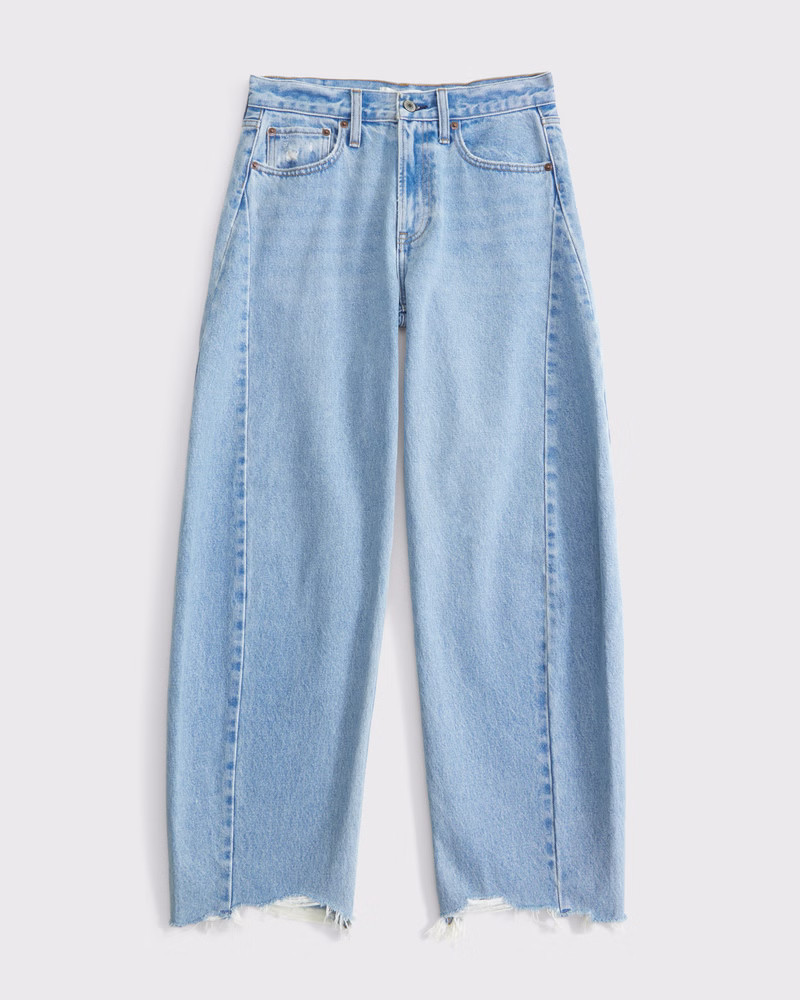 Mid Rise Barrel Jean | Abercrombie & Fitch (UK)