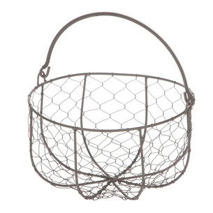 Click for more info about Mainstays Brown Chicken Wire Basket with Moveable Handle - Walmart.com