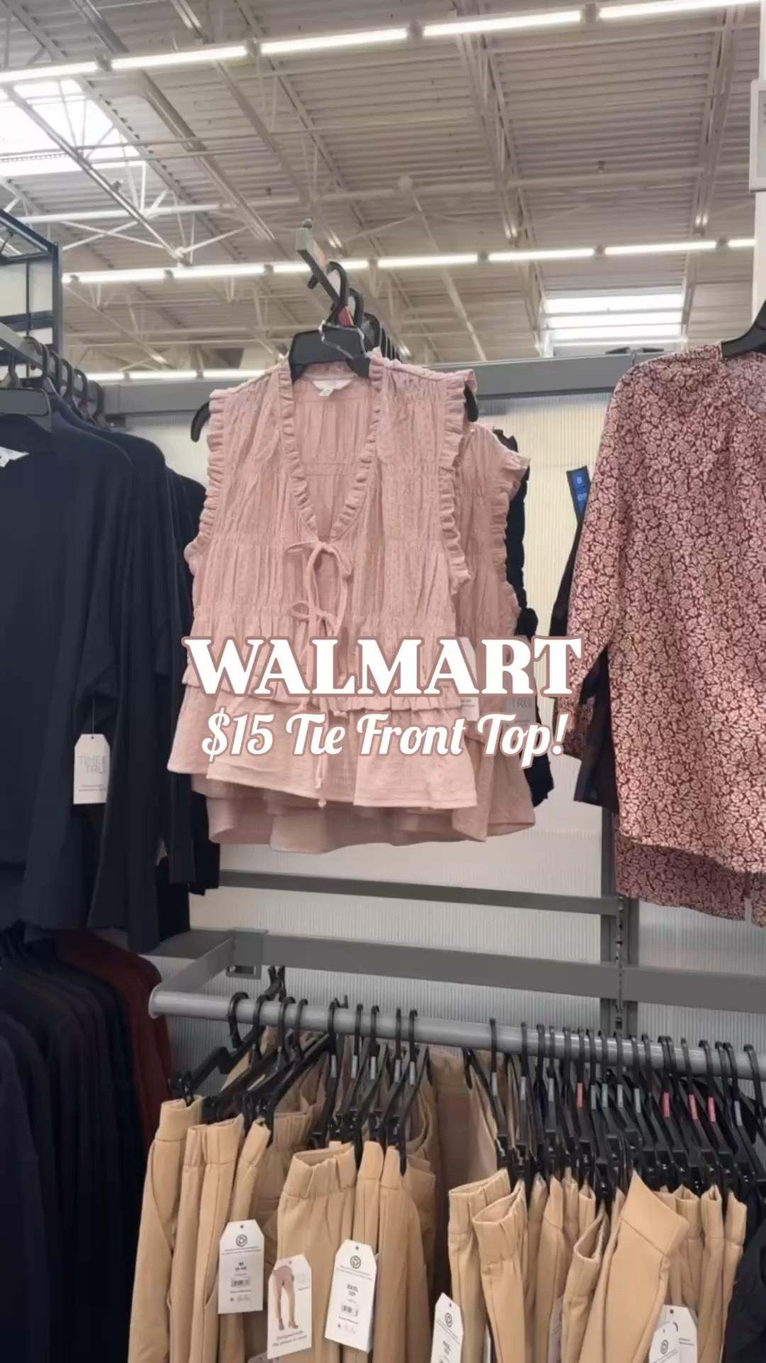 $15 Walmart Tie Front Top! 🌸

Time and Tru Women's Textured Tie Front Top, Sizes XS-XXXL

@walmart #walmartstyle #workoutfit #springoutfit2026 #summeroutfit2026

#LTKootd #LTKWorkwear #LTKSeasonal