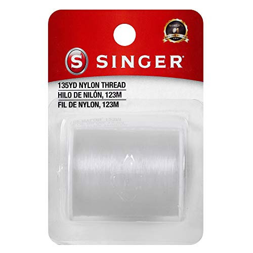 Singer Clear Invisible Nylon Sewing Thread, 135-Yard | Amazon (US)
