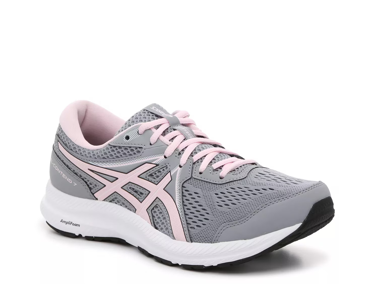 ASICS GELContend 7 Running Shoe | Women's | Grey/Pink | Size 9 | Athletic | Sneakers | Running | DSW
