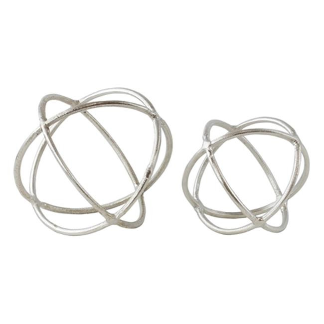 Aspire Home Accents 4891 Strada Silver Orbs - Set of 2 | Walmart (US)