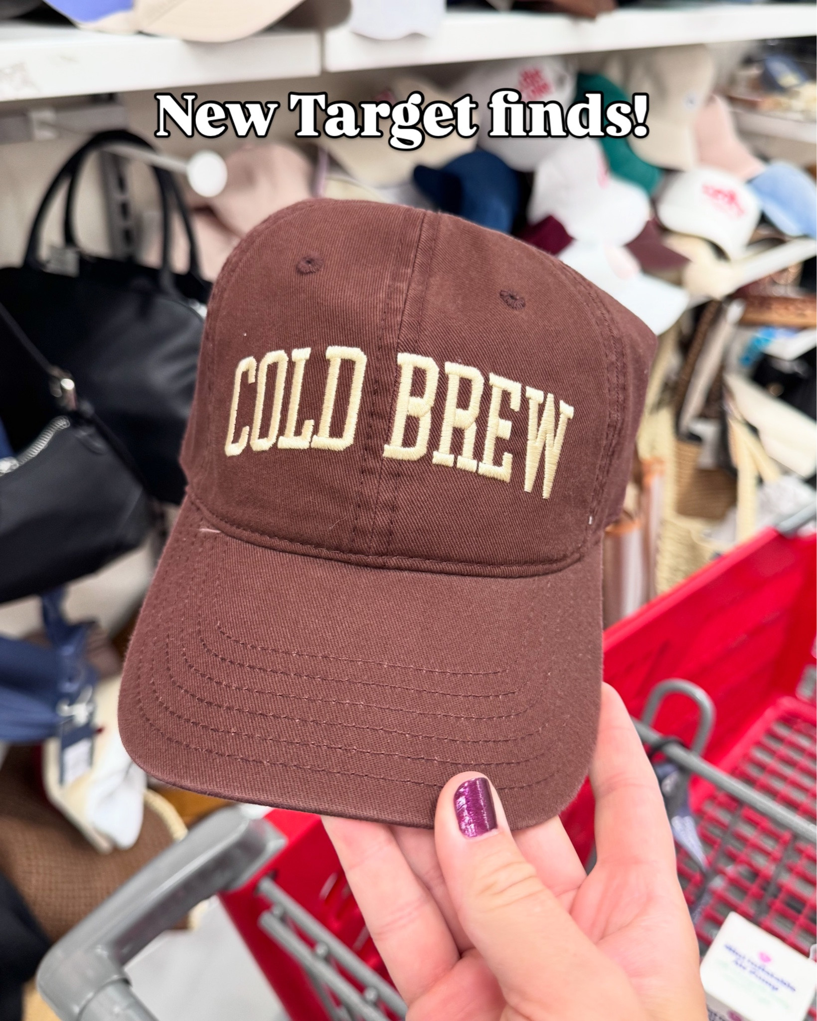 New Target finds! Love the cold brew hat! Follow + comment “SHOP” for a link! (make sure you’re following to receive it) ✨ & if you love new finds and gift ideas, follow along for more!