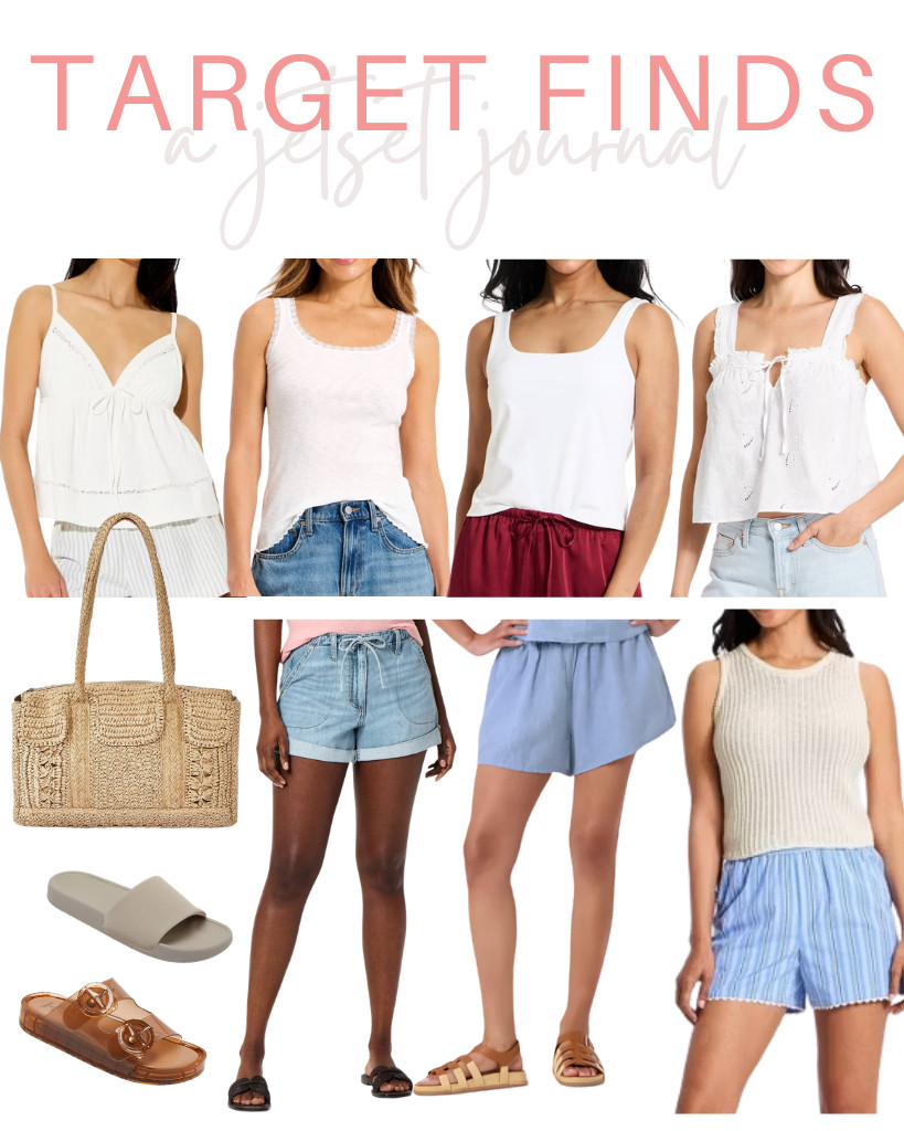 You are sure to love these Target Finds! This Wild Fable tank top is just one of the comfy tops in this collection. There are shorts from Universal Thread that are also bestsellers this week. Also included are Shade & Shore’s jelly sandals, All In Motion’s slip-on slides, and this stylish A New Day straw andals, All In Motion’s slip-on slides, and this stylish A New Day straw 

#LTKSeasonal #LTKSaleAlert #LTKTravel
 

 