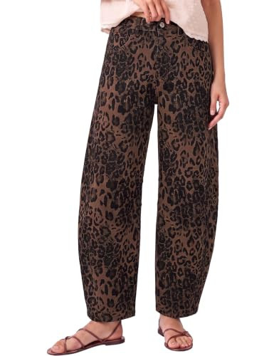 luvamia Cute Jeans Leopard Jeans for Women Highwaisted Womens Leopard Pants | Amazon (US)