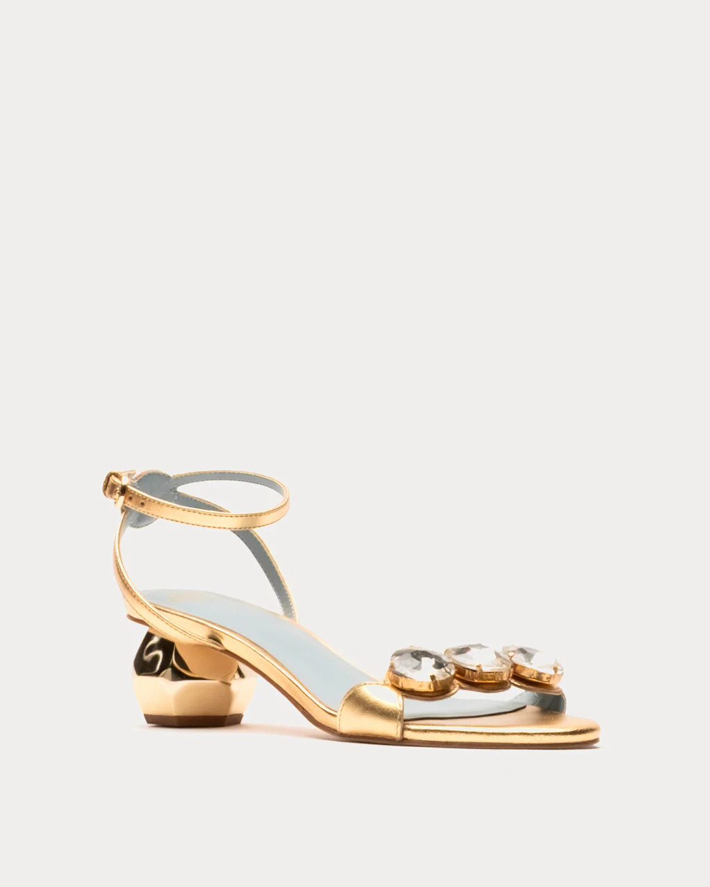 Beatrix Heel - Platino | Frances Valentine