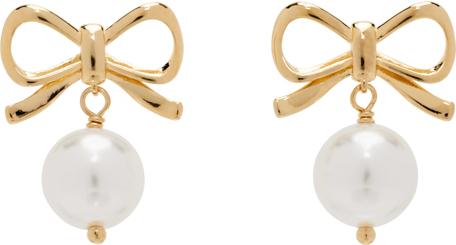 Numbering - Gold #9111 Earrings | SSENSE