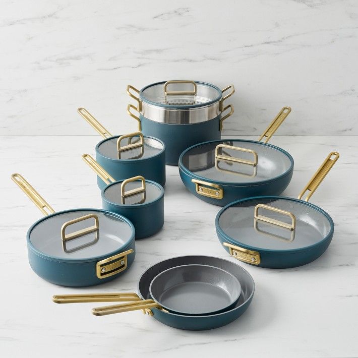 GreenPan™ Stanley Tucci™ Ceramic Nonstick 15-Piece Cookware Set | Williams-Sonoma
