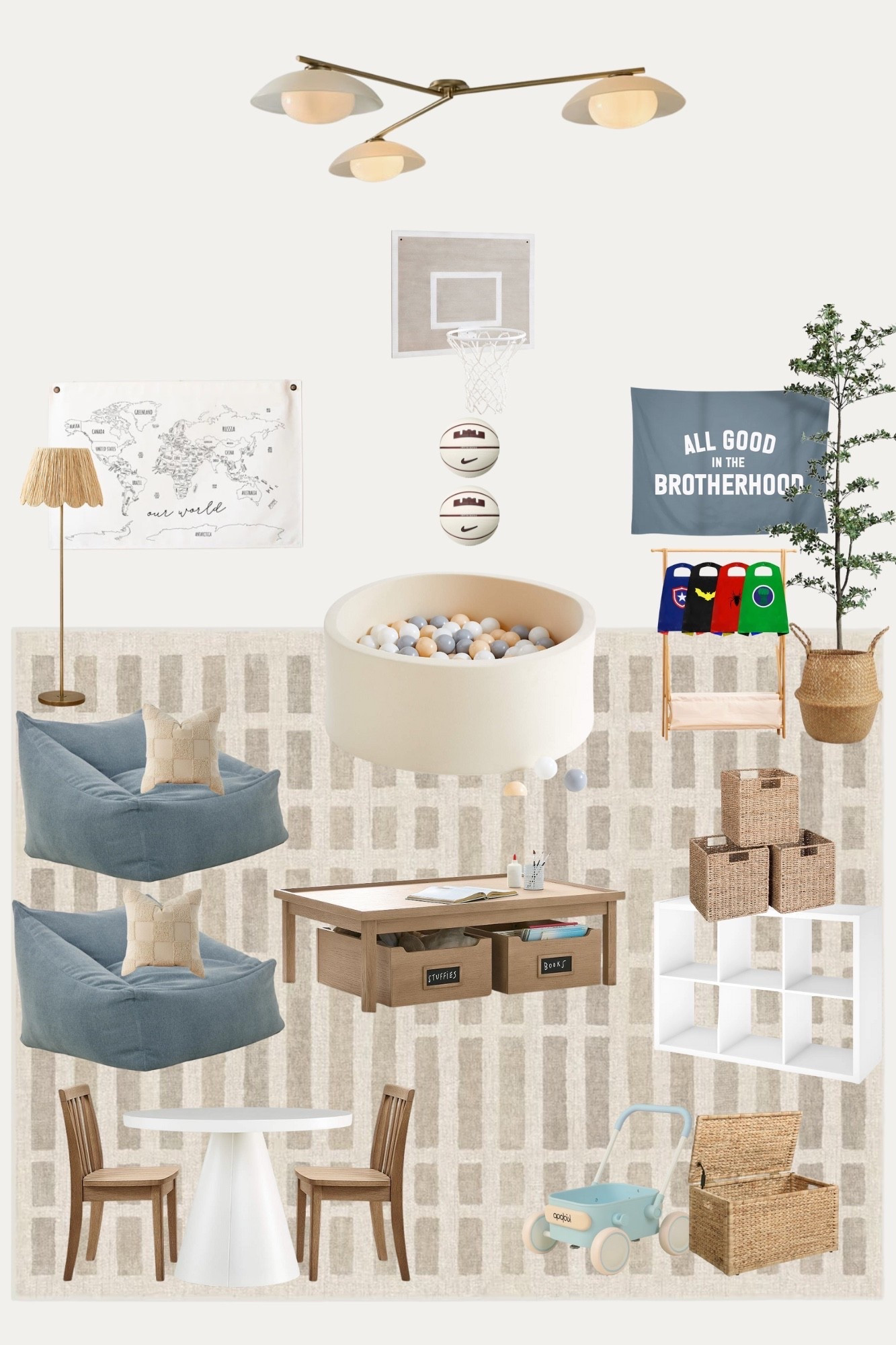 Designing our new kids’ playroom and I’m so excited to start pulling together the vision board. I’m creating a neutral playroom with pops of blue, functional toy storage, cozy seating, and modern playroom furniture that keeps the space organized and stylish. If you love minimal, kid-friendly home design, follow along for all the playroom ideas, layout inspo, and product links as I build out this space for the boys!

#playroominspo #playroomideas #kidsplayroom #neutralplayroom #boyplayroom #playroomdecor #playroomdesign #kidsroomdecor #kidsroominspo #modernhomeDecor #homeinspo #toyorganization #kidfriendlydesign #homedesignideas #ltkhome #ltkfamily #ltkinteriors #neutralhome #homestylingideas #momlife

#LTKGiftGuide #LTKmomlife #LTKHome