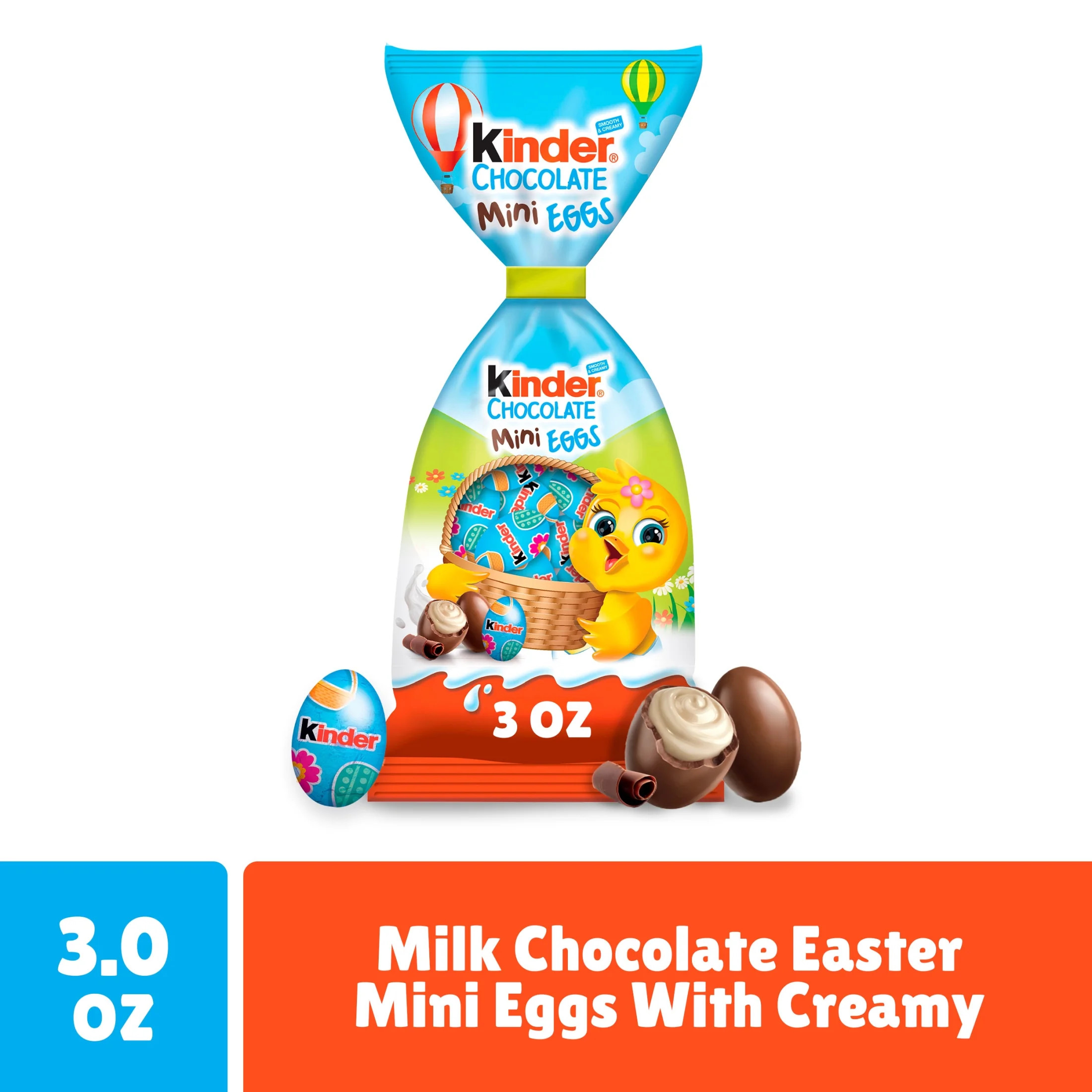 Kinder Easter Mini Eggs, Milk Chocolate, Individually Wrapped Easter Chocolate Candy, 3 oz | Walmart (US)