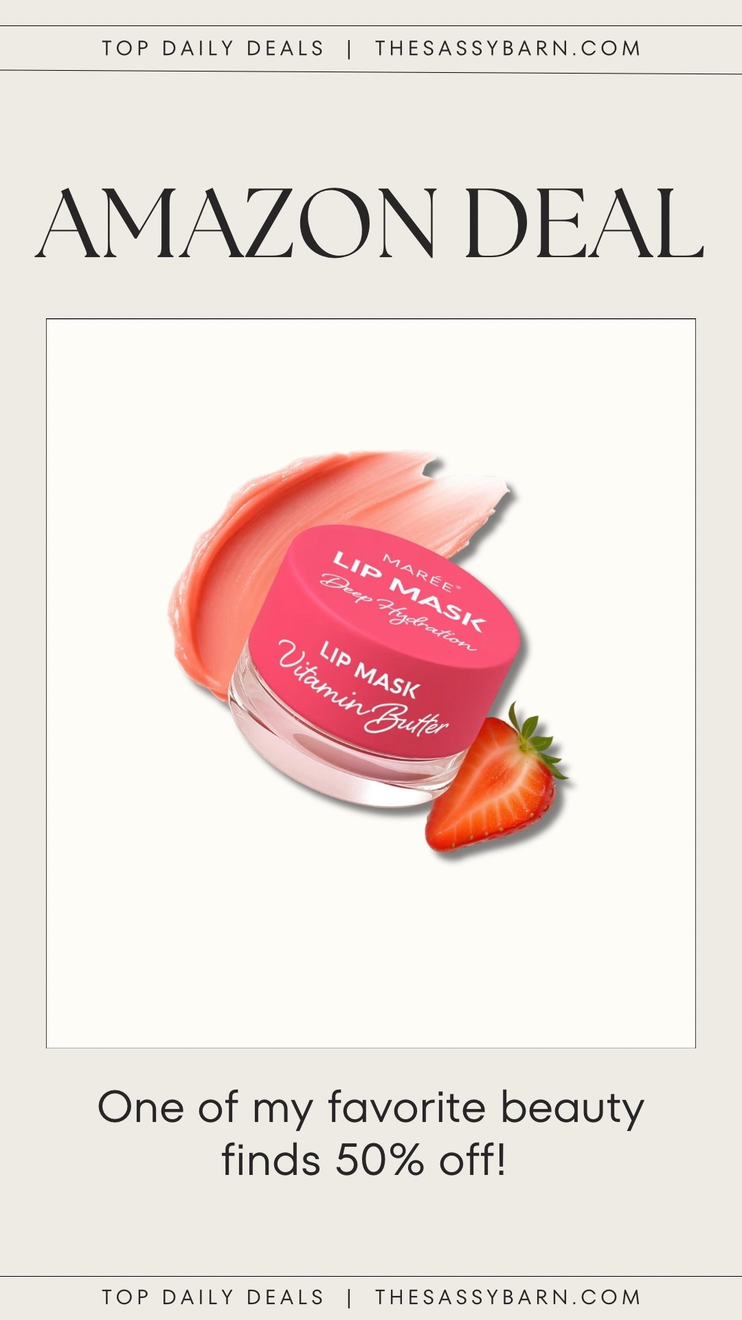 50% Off
MAREE Lip Mask Overnight - Lip Moisturizer For Very Dry Lips - Hydrating Lip Butter Balm with Hyaluronic Acid & Collagen - Overnight Lip Treatment - Lip Sleeping Mask Repair

#LTKBeauty #LTKSaleAlert #LTKCyberWeek