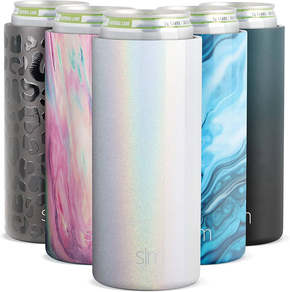 Simple Modern Skinny Can Cooler | Slim Insulated Stainless Steel Drink Sleeve Holder | Insulate H... | Amazon (US)