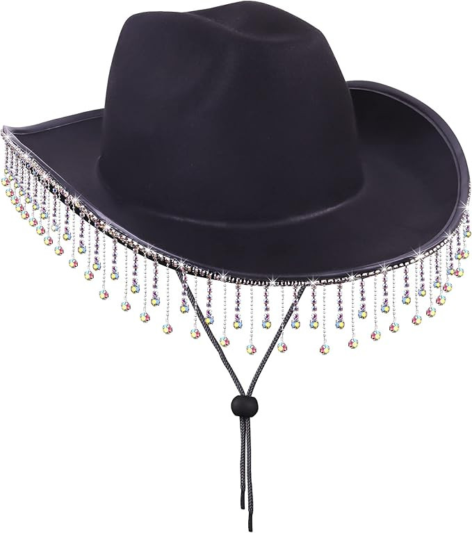 MGupzao Cowgirl Hat - Bride to be Gift for Women, Cowboy Hats with Rhinestone, Bachelorette Party... | Amazon (US)