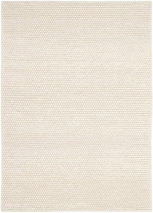 SAFAVIEH Natura Collection Area Rug - 8' x 10', Ivory, Handmade Wool, Ideal for High Traffic Area... | Amazon (US)