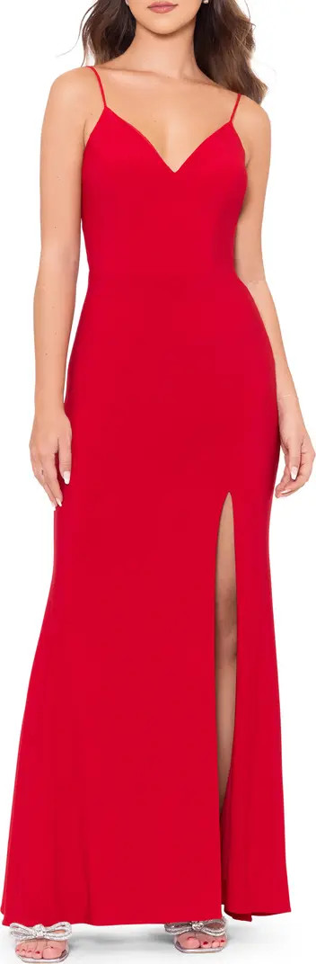 Knotted Open Back Gown | Nordstrom