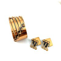 Big Vintage 1950S Renoir California Modern Handmade Copper Bracelet & Earrings Set | Etsy (US)