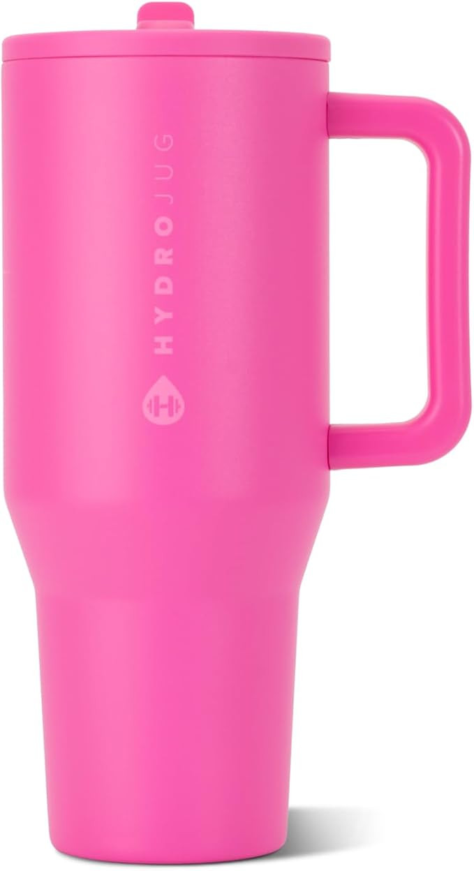 HydroJug Traveler 40oz, Insulated Tumbler with Handle & Straw, Razzle | Amazon (US)
