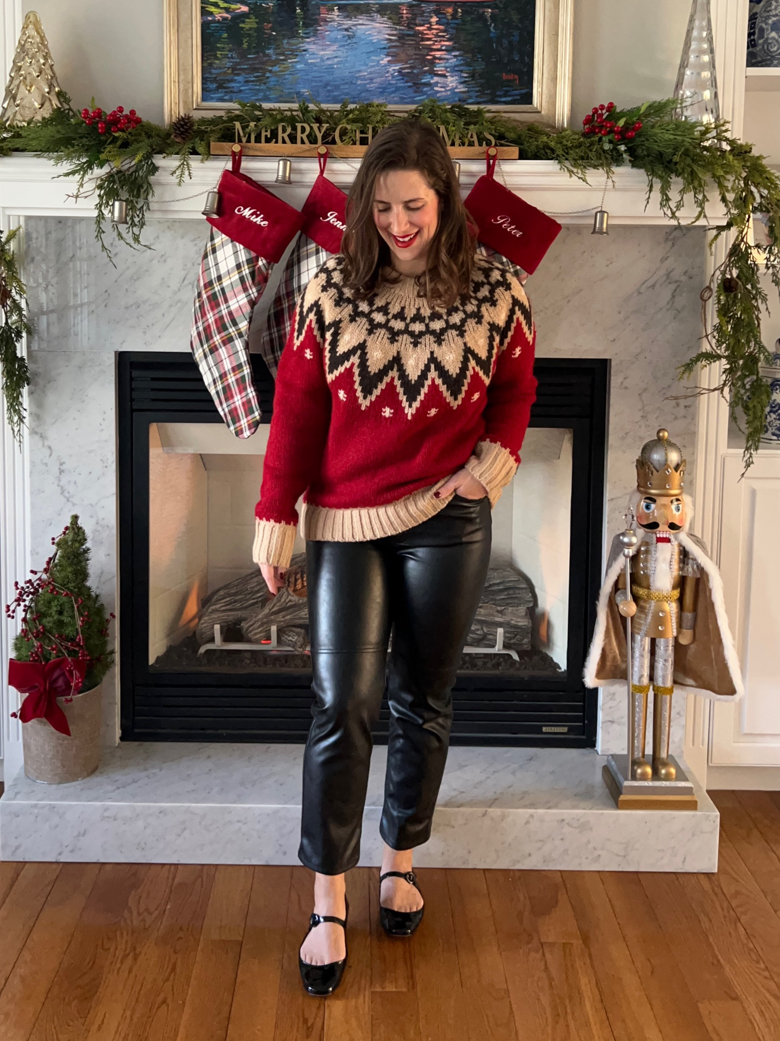 Outfits I can’t wait to wear this holiday season! Ralph Lauren fair isle sweater and gap leather pants! 

#LTKHoliday #LTKSeasonal