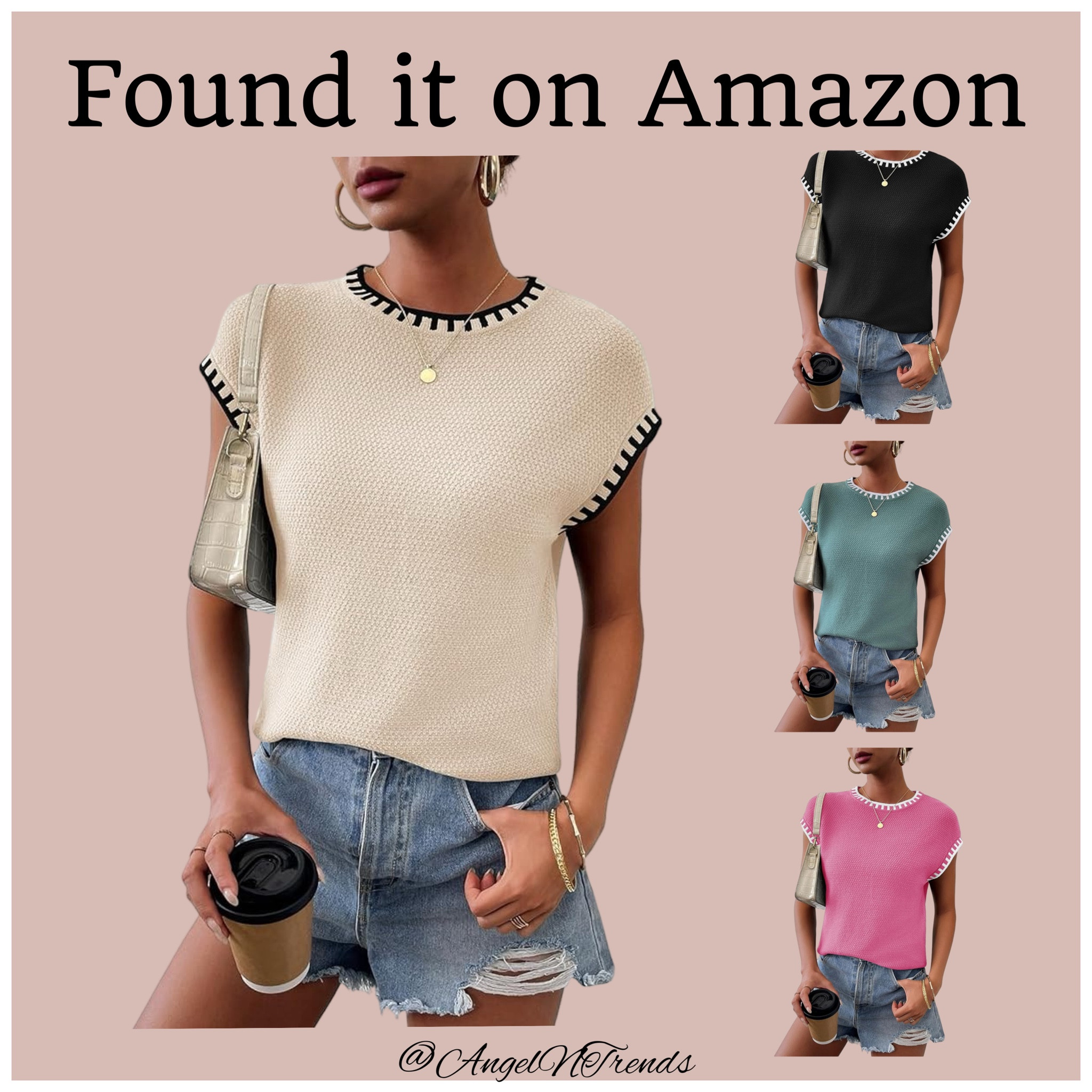 Knit top available in a few different colors 

#LTKStyleTip #LTKSeasonal #LTKBacktoSchool