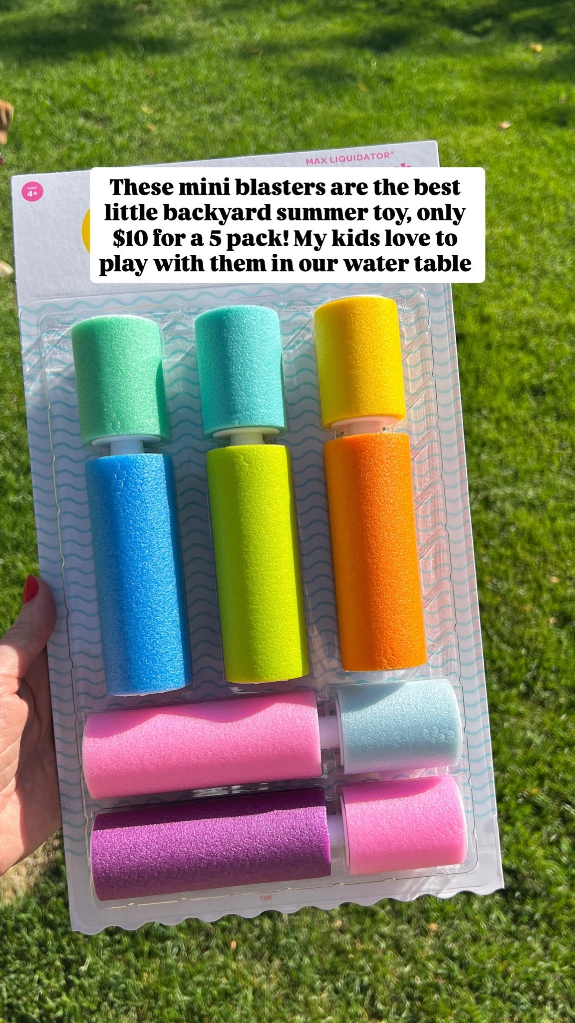 My kids absolutely love these water blasters! They are the best outdoor water toys for kids of all ages!