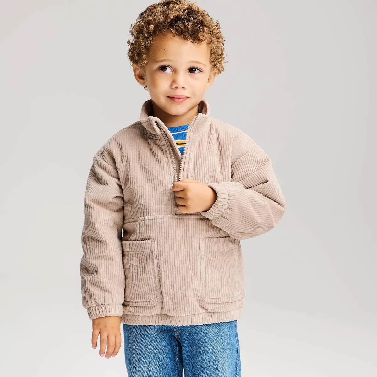 Baby Boys' Pullover Sweater - Cat & Jack™ Khaki 12M | Target