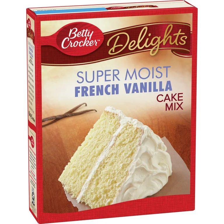 Betty Crocker Super Moist French Vanilla Cake Mix, 15.25 oz Box - Walmart.com | Walmart (US)