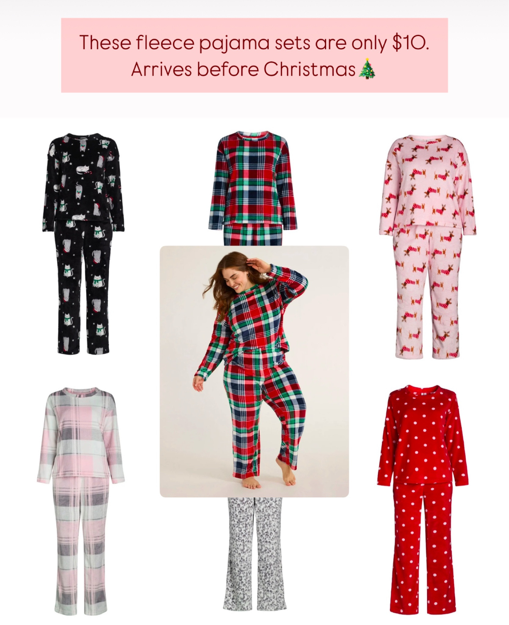 $10 fleece pajama sets. Arrives before Christmas. 

#LTKGiftGuide #LTKFindsUnder50 #LTKHoliday