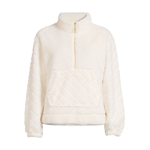 No Boundaries Juniors' Plush Quilted Pullover - Walmart.com | Walmart (US)