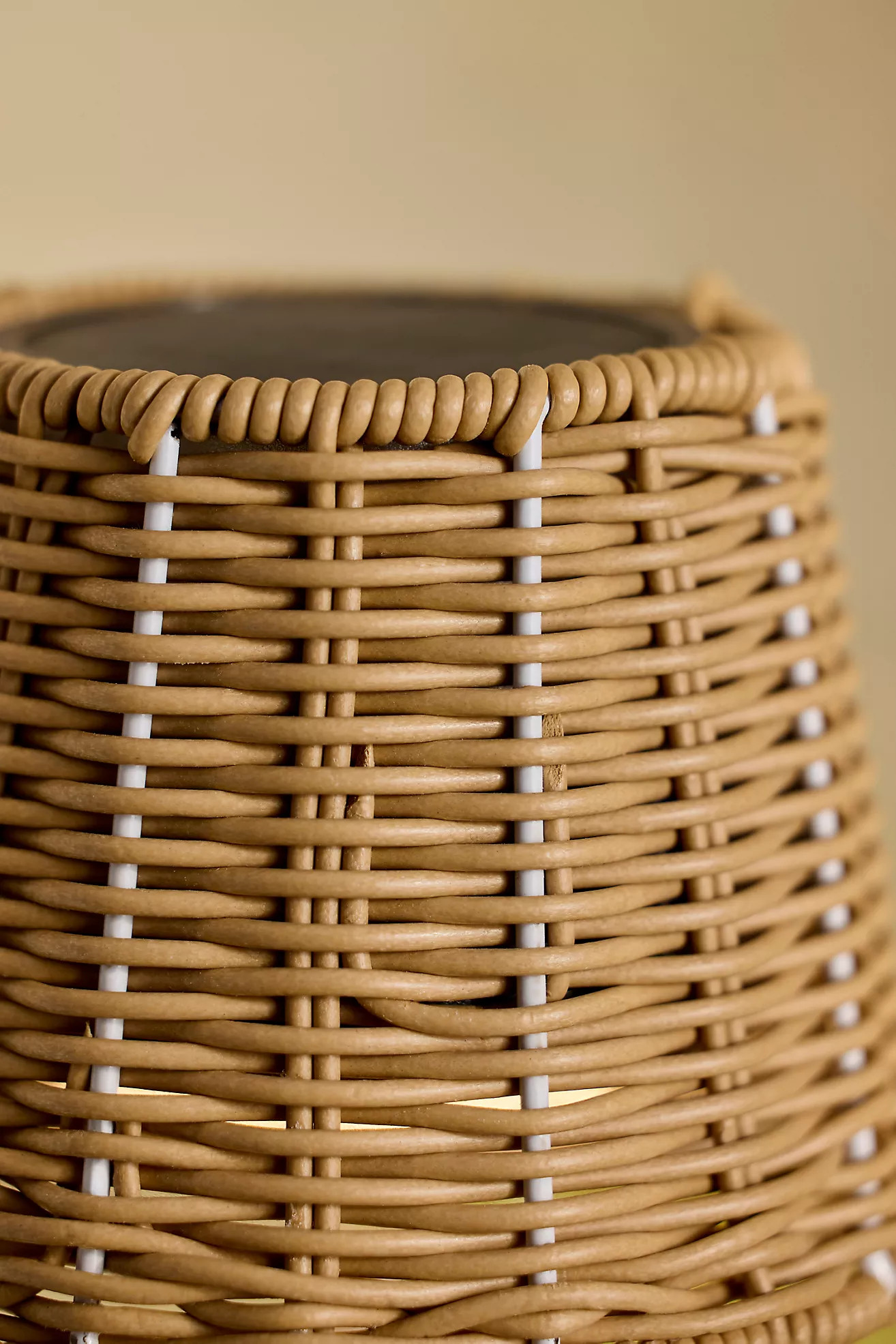 Wicker Solar Table Lamp | Anthropologie (US)