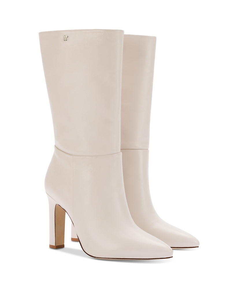 Larroude Women's Cindy Pointed Toe High Heel Boots | Bloomingdale's (US)