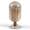 Premium Smoke Glass Cloche - Decorative Jar with Striker. Holder for Long Matches for Candles, Fi... | Amazon (US)