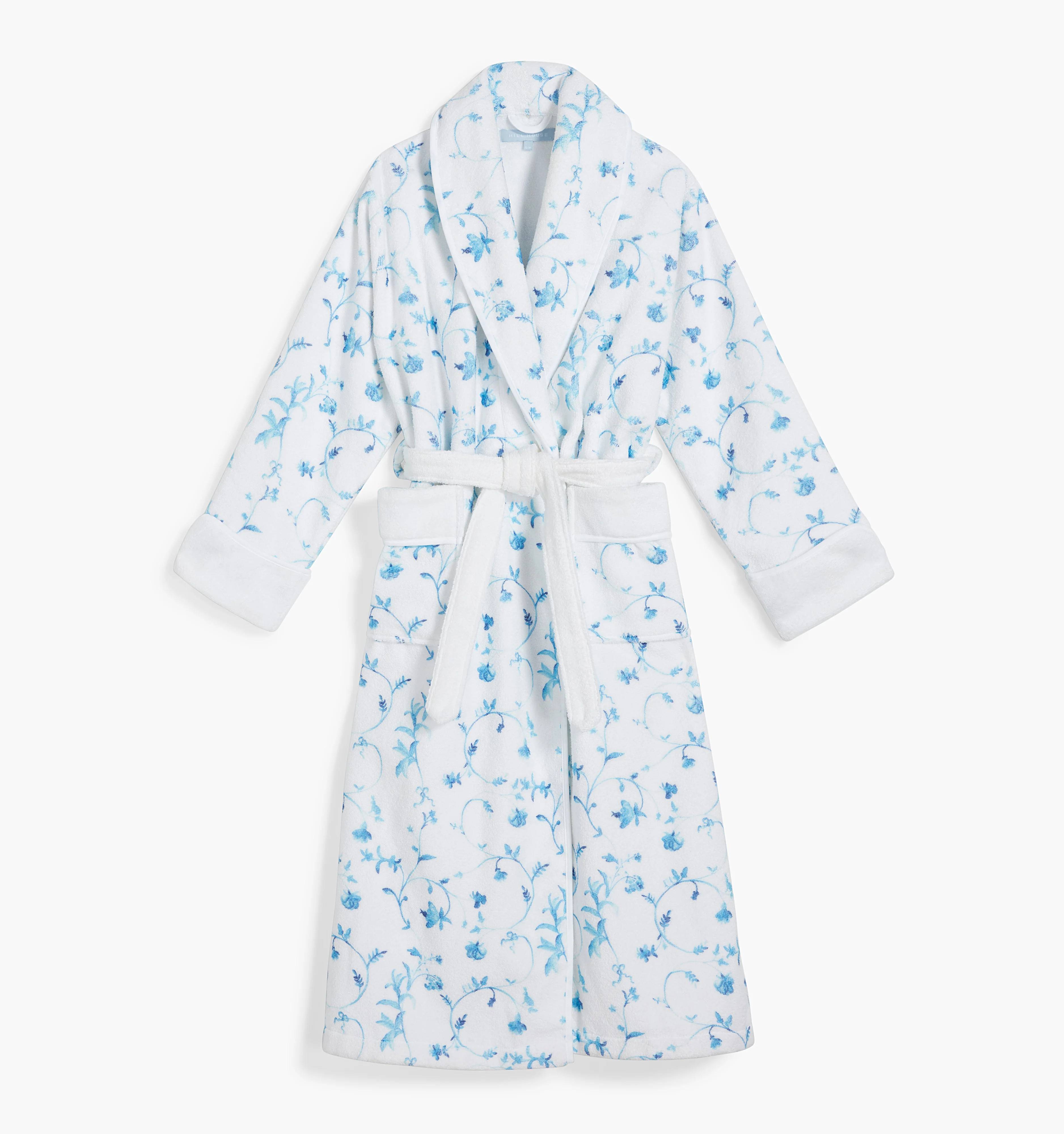 The Hotel Robe | Blue Botanical / S/M | Cotton | Hill House Home | Hill House Home US