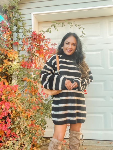 Striped Jumper Sweater 
For the win and perfect for the fall / winter ❄️🖤🤍

#LTKsalealert #LTKSeasonal #LTKHoliday