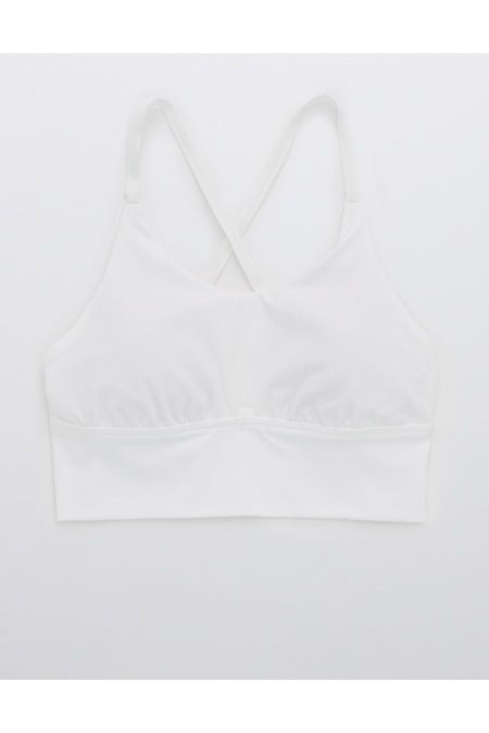 OFFLINE Real Me Strappy Back Sports Bra Women's White XL | American Eagle Outfitters (US & CA)