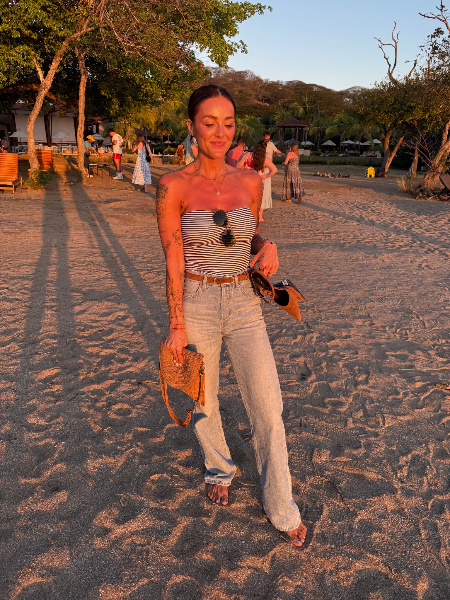Jeans: sized down 
Top: small true to size 
Shoes: tts 

#LTKBeauty #LTKTravel #LTKShoeCrush